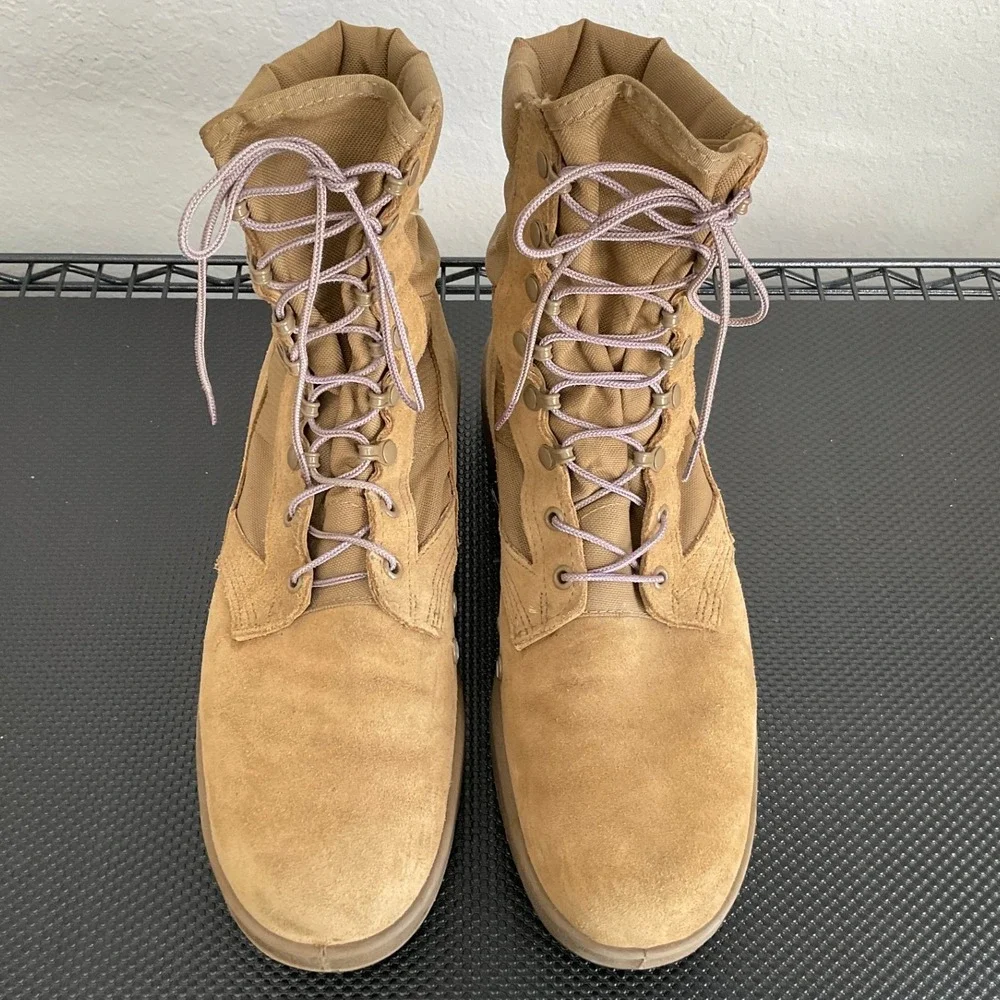 US Army Hot Weather Combat Boot Coyote Brown Vibram Men 11.5R SPM1C1-13-D-1017